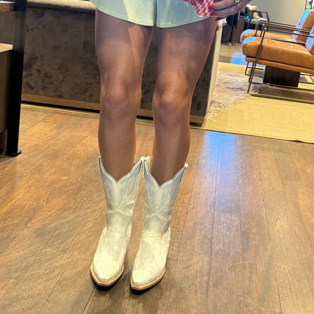 BRAND NEW IN BOX- Tecovas cowboy women boots. I got 5 total pairs, and keeping 2